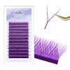 NATUHANA YY Eyelash Extension 0.07mm C Curl 8-14mm Mixed Makeup Tray Lash Supplies Premade Fans Y Shape Volume Lash 12Raws/Case Premium Faux Mink False Lash Extensions (8-14 MIX, purple;0.07 C)