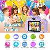 Agoigo Kids Waterproof Underwater Camera Toys for 3-12 Year Old Boys Girls Christmas Birthday Gifts Children HD Video Digital Cameras 2 Inch IPS Screen with 32GB Card (Purple)