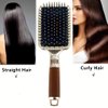 Fshion Handmade Massage Air Cushion Purple Crystal Paddle Brush,Premium Bling Hair brush,Rhinestone Detangle Hair Comb For Women