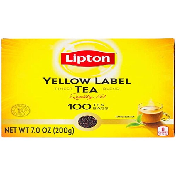 Lipton Yellow Label Tea International Blend 100 Tea Bags