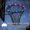 LED Basketball Hoop Lights, Remote Control Waterproof Basketball Rim Lights with 17 Colors and 7 Lighting Modes, Super Bright to Play at Night Outdoors, Good Gift for Christmas Children