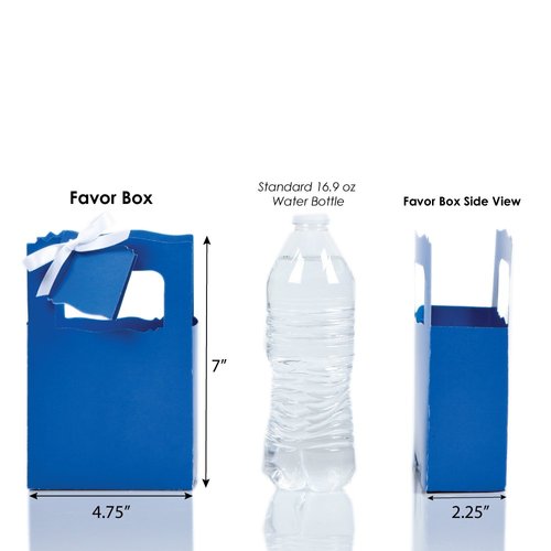 Big Dot of Happiness Ahoy - Nautical Girl Baby Shower or Birthday Party Favor Boxes Set 12