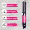 Herstyler Hair Straightening Comb - Flat Iron Comb - Hair Straightener Comb With a Firm Grip - Styling Comb for Women (Pink)