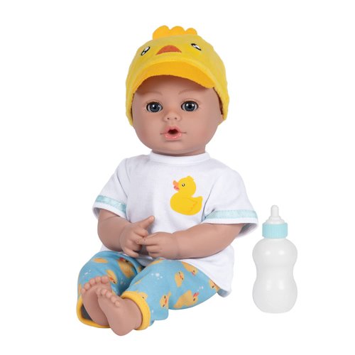 ADORA Play Time Babies Collection, 13" Baby Doll with Doll Clothes and Accesories, Made with Sweet Baby Powder Scent, and GentleTouch Vinyl Body, Birthday Gift for Ages 1+ - Ducky Darling
