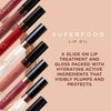 Osmosis Superfood Lip Oil, Nourishing Tinted Lip Gloss, Deep Hydration Lip Plumper Peptides for Fuller Lips, Clear, 0.12 Oz