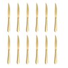 Xingjiake 12-piece Gold Steak Knives, Steak Knives Set Of 12, Stainless Steak Knives, Serrated Butter Knife, Dinner Knives Set, dishwasher safe
