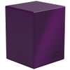 Ultimate Guard Boulder Solid 100+, Deck Case for 100 Double-Sleeved TCG Cards, Purple, Secure & Durable Storage for Trading Card Games, No Transparency