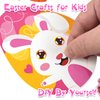 Aowplc 32 Sheets Easter Make A Face Animal Stickers Mix and Match Easter Crafts for Kids Party Favors Supplies
