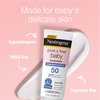 Neutrogena Pure & Free Baby Mineral Sunscreen Lotion with Broad Spectrum SPF 50 & Zinc Oxide, Water-Resistant, Hypoallergenic & Tear-Free Baby Sunscreen, Paraben-Free, Dye-Free, 3 fl. oz