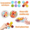 Suction Cup Spinner Toy for Baby - Suction Cup Fidget Spinner Toys Bath Toys Window Spinning Top Baby Toys 12-18 Months Christmas Birthday Gifts for 1 2 3 Boys Girls Sensory Toys for Toddlers 1-3