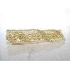 3 inch gold wavy mesh alligator hair clip barrette