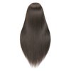 TIANYOUHAIR 30 Inch Dark Brown 20% Human Hair Mannequin Head with Stand for Hairdresser Practice Braiding Styling Cosmetology Manikin Doll Training Head