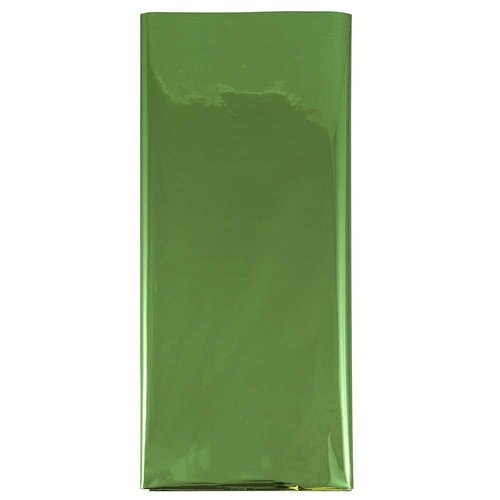 JAM PAPER Tissue Paper - Green Mylar - 3 Sheets/Pack