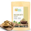 Multani Mitti Earth Clay Bentonite Clay 100% Organic Clay Mask Face Mask Skin Care Indian Healing Kaolin Clay Indian Deep Pure Grade Cleansing Sodium Facial Calcium Natural Green Secret 5.3 Oz