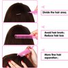6 Pieces Parting Comb Rat Tail Hair Comb Cutting Comb Set Pintail Comb Carbon Fiber Teasing Comb Styling Comb with Stainless Steel Handle for Braids Salon Home Supplies (Pink)