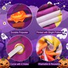 Halloween Birthday Balloons Arch Garland Kit Decorations,Orange Purple Black Halloween Happy Birthday Party Banner Backdrop Balloons Supplies Background Outdoor for Kids Women Men Birthday Decor