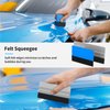 Arayker 20 Pack Felt Edge Squeegee 4 Inch/6 Inch Vinyl Wrap Squeegee Window Film Tint Squeegee Decal Applicator Scraper Tool with 20 PCS Black Fabric Felt Edge