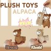 JIAHO 2 Pcs Cute Alpaca Stuffed Animals for Girls and Boys, Soft Alpaca Plush Toys, Animals Plush Doll, Sheep Stuffed Animal Bulk Mini Toys, Kawaii Alpaca Plushies, Treasure Box Toys for Classroom