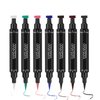 MAEPEOR Eyeliner Stamp 6 Colors Winged Eyeliner Stamp Long Lasting Waterproof and Smudgeproof Liquid Eyeliner for Beginner or Makeup Artist