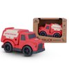 Aigitoy Toddler Car Toys for 1-3 Year Old, BPA Free, Phthalates Free, PVC, Fire Engine Truck, Easter Christmas Birthday Gifts for 2 3 4 Year Boy Girl, Dishwasher Safe, Recycled Plastic,Red