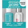 Essie Gel Setter Longwear & Shine Color Kit, In-The-Cabana, Aqua Blue Nail Polish + Top Coat, Gifts For Women And Men, 0.46Oz Each