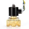 Beduan Brass Electric Solenoid Valve, 1/2" 12V Air Valve Normally Colsed for Water Air Gas Fuel Oil