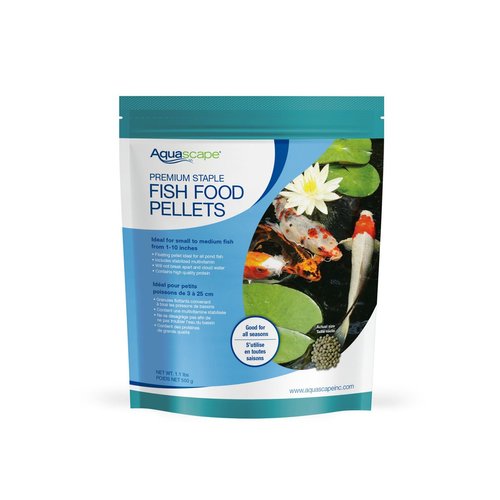Aquascape Premium Staple Fish Food Pellets for Small to Medium Pond Fish, Medium Pellet, 1.1 Poun...