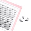 KSYOO 240 Pcs Individual Lashes Clusters 10D/20D C Curl 0.07mm Thickness 8-14mm Mix，Natural Single Eyelash for at Home DIY Eyelash Extension (8/10/11/12/13/14 MIX, 10D&20D-C Curl)