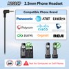 Phone Headset 2.5mm with Noise Canceling Mic & Volume Control Ultra Comfort Telephone Headset for Panasonic Vtech AT&T Uniden Gigaset Cisco RCA Grandstream Cordless Landline Office Phones