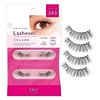 DUP False Eyelashes Lashever Volume Series, Japanese Natural Looking Fake Eyelashes A Day Long Lasting Wear, Reusable Strip, Comfortable Fit, 2 Pairs, Volume 303 Black