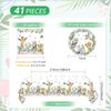 41 PCS Party Animals Birthday Decorations Safari Jungle Theme Birthday Party Supplies Jungle Animals Birthday Plates and Napkins Tablecloth for Girls Wild One Two Birthday