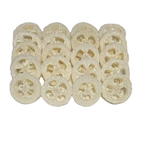 2cm Natural Loofah Cuts Loofah Slices for Soap Making or Soap Dish Pack of 20