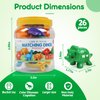 USATDD Matching Letters Dinosaur Toy, Double-Sided ABC Letters Dinosaur Match Game Preschool Fine Motor Toy with Uppercase Lowercase Alphabet, Educational Learning Toys for Toddlers Boys Girls