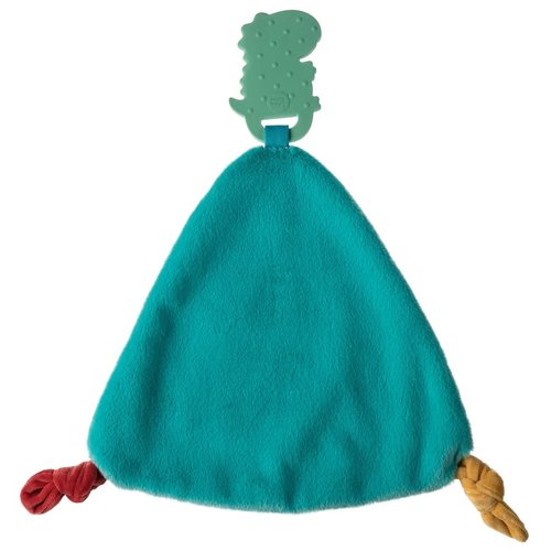 Mary Meyer Chewy Crew Soothing Baby Teether Lovey, 10-Inches, Pebblesaurus Dinosaur