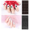 24 Sheets Airbrush Nail Stickers Nail Stencils French Tip Butterfly Star Heart Line Flower Moon Christmas Nail Decals Printing Template DIY Stencil Tool Nail Designs Nail Decorations