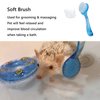 JSLZF Hedgehog Supplies Hedgehog Bath Kit Plastic Foldable Hedgehog Bathtub, Hedgehog Nail Clippers, 2PCS Bathing Brush, Bath Towel, Pet Guinea Pig Bath for Small Animal