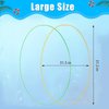 JAZGROM 29pcs Swimming Pool Diving Toy with Swim Thru Rings for Kids Ages 4-8 8-12 Including Dive Gems Diving Sticks Storage Bag Summer Water Pool Games