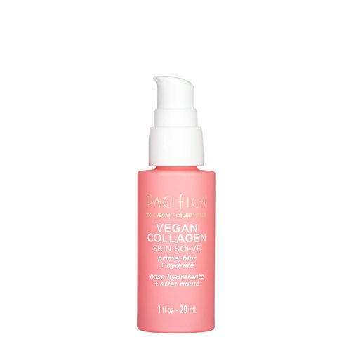 Pacifica Makeup Primer – Vegan Collagen Skin Solve 3-in-1 Primer with Hyaluronic Acid, Amino Acids & Caffeine for Hydrated, Smooth Skin, Vegan & Cruelty-Free, 1 oz