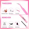 ESEENLO Lash Extension Kit, 320pcs DIY Eyelash Extension Kit 9-16mm Mix, 30D 40D Curl Individual Lash Clusters with Bond, Seal, Remover and Tweezers