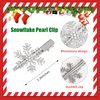 Snowflake Hair Clips for Women Rhinestone Hair Clips Silver Hair Clip Christmas Wedding Bridal Party Hair Accessories