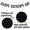 Happy Father's Day Banner, Best Dad Ever Party Decorations Supplies for celebrate Father's Day, Happy Birthday Dad Party Banner Sign, Black Glitter