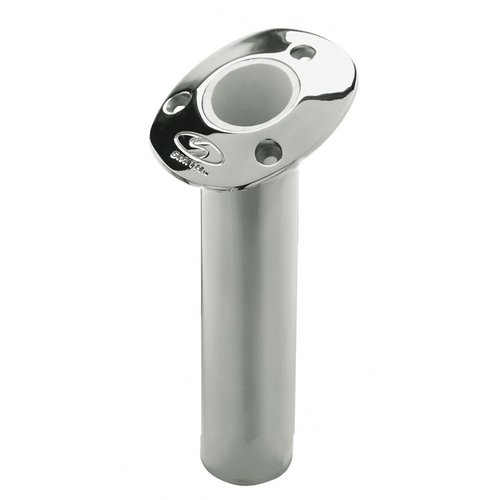 CE Smith - Flush Mount Cast Bottom Rod Holder - Tough Boat Accessories - 15-Degree (53671CA)