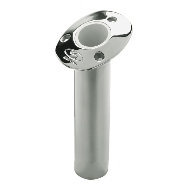 CE Smith - Flush Mount Cast Bottom Rod Holder - Tough Boat Accessories - 15-Degree (53671CA)