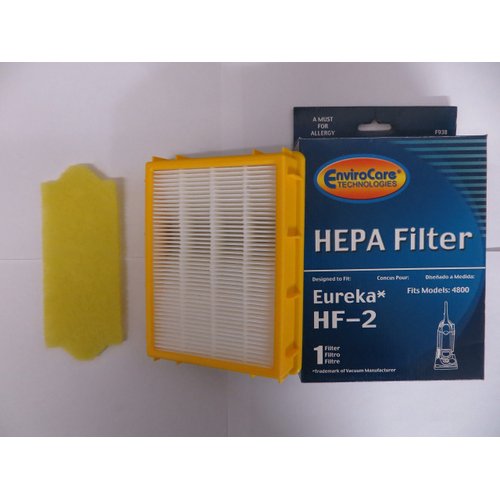 EnviroCare Replacement HEPA Vacuum Cleaner Filter Set Designed to Fit Eureka HF-2 Filters and 70082 Filters