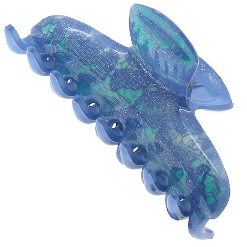 Camila Paris CP3346 French Hair Clip - Thick, Strong Hold No Slip Grip Claw Clip for Long Curly or Wavy Hair, Blue, Fashion Styling Accessory for Girls, Made in France