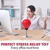 GLACIAL Stress Relief Desktop Punching Bag I Comes with Desk Clamp and Extra Strong Suction Cup I Red