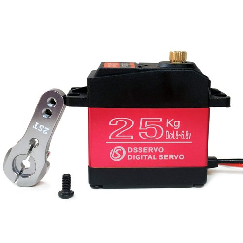 ANNIMOS 25KG Digital Servo Full Metal Gear High Torque Waterproof for RC Car Crawler Robot Control Angle 270°
