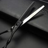 SHARONDS 6/7 Inch Professional 440C Hair Cutting Scissor Salon Hairdressing Thinning Shears Perfect for Barber and Home Use (6 in tooth)