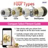 New Enjoy Cover - Door Knob Cover Grips Non Slip Arthritis & Senior Living Aids Grippy Easy Open Decorative. Simple Functional Effective Solution- 4 Pack (White, Brandywine)