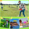 Umnodobn 8" Outdoor Flying Disc Ring Toys for Kids Adults, Sand Beach Toys Toss and Catch Toys, Sport Yard Disc Toy for Backyard Accessories, Lawn, Park Flying Ring Gift Set Boys Girls(6 Pack) 85g